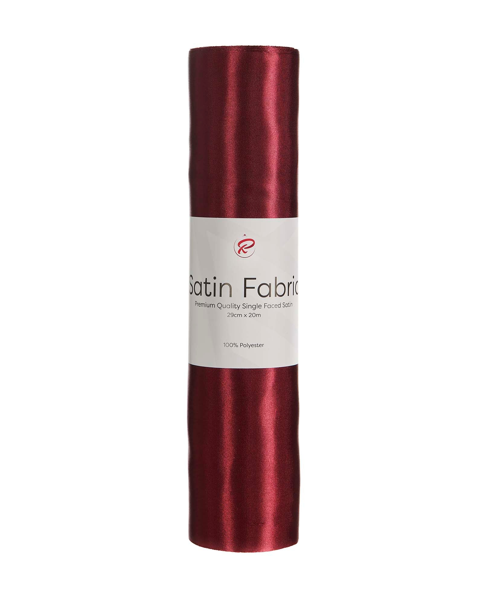 Burgundy Satin Ribbon, 20 m