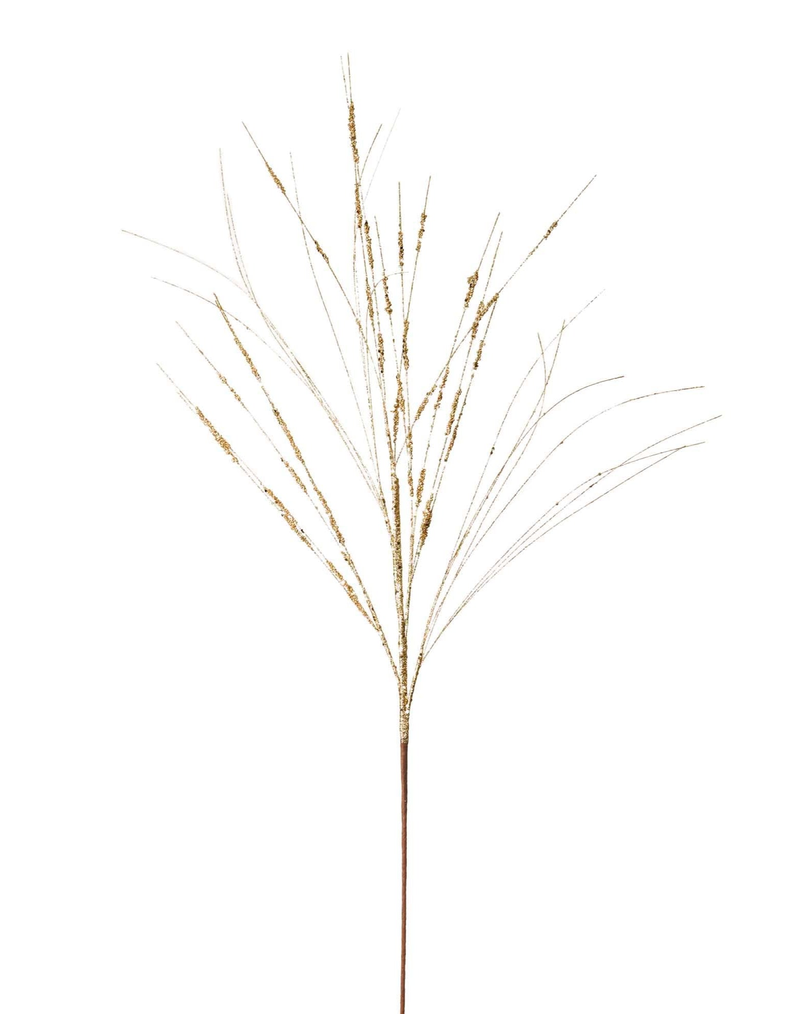 Gold Glitter Wispy Pine Tree Spray, 100 cm