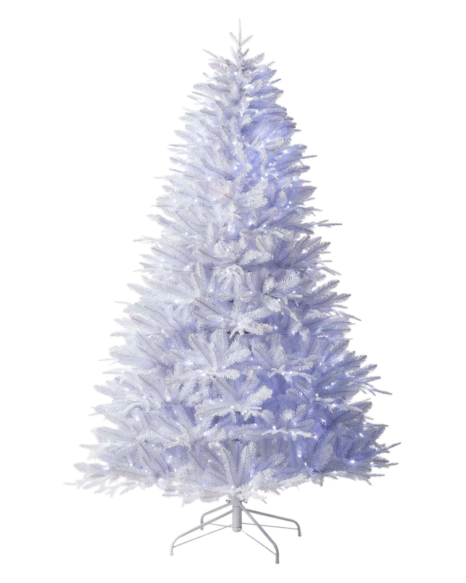 Pre-Lit Mixed Pine White Christmas Tree, 12 ft