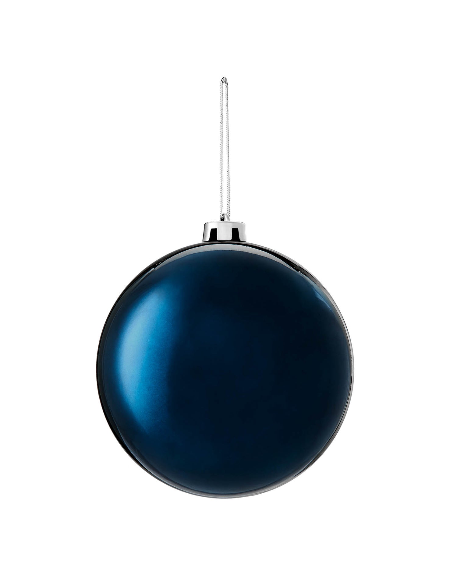 Navy Blue Large Gloss Shatterproof Bauble, 15 cm We R Christmas