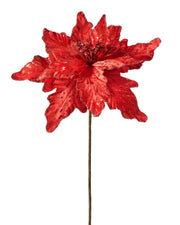 Red Artificial Poinsettia Flower, 30 cm