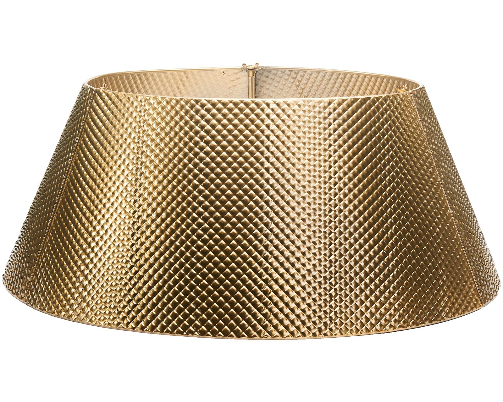 Quilted Metal Tree Collar, Gold, 71 cm