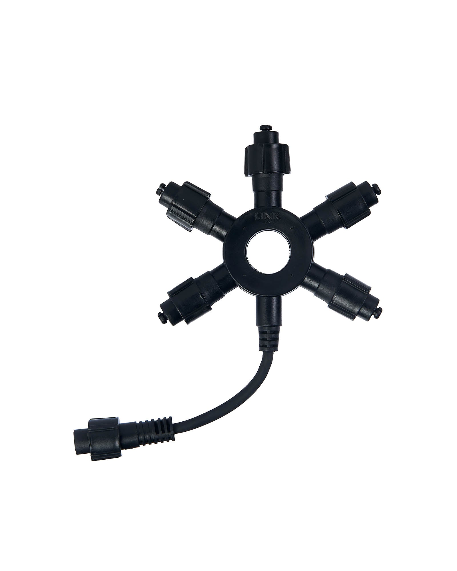 240v Pro Series  5 Port Black Curtain Connector, Connectable