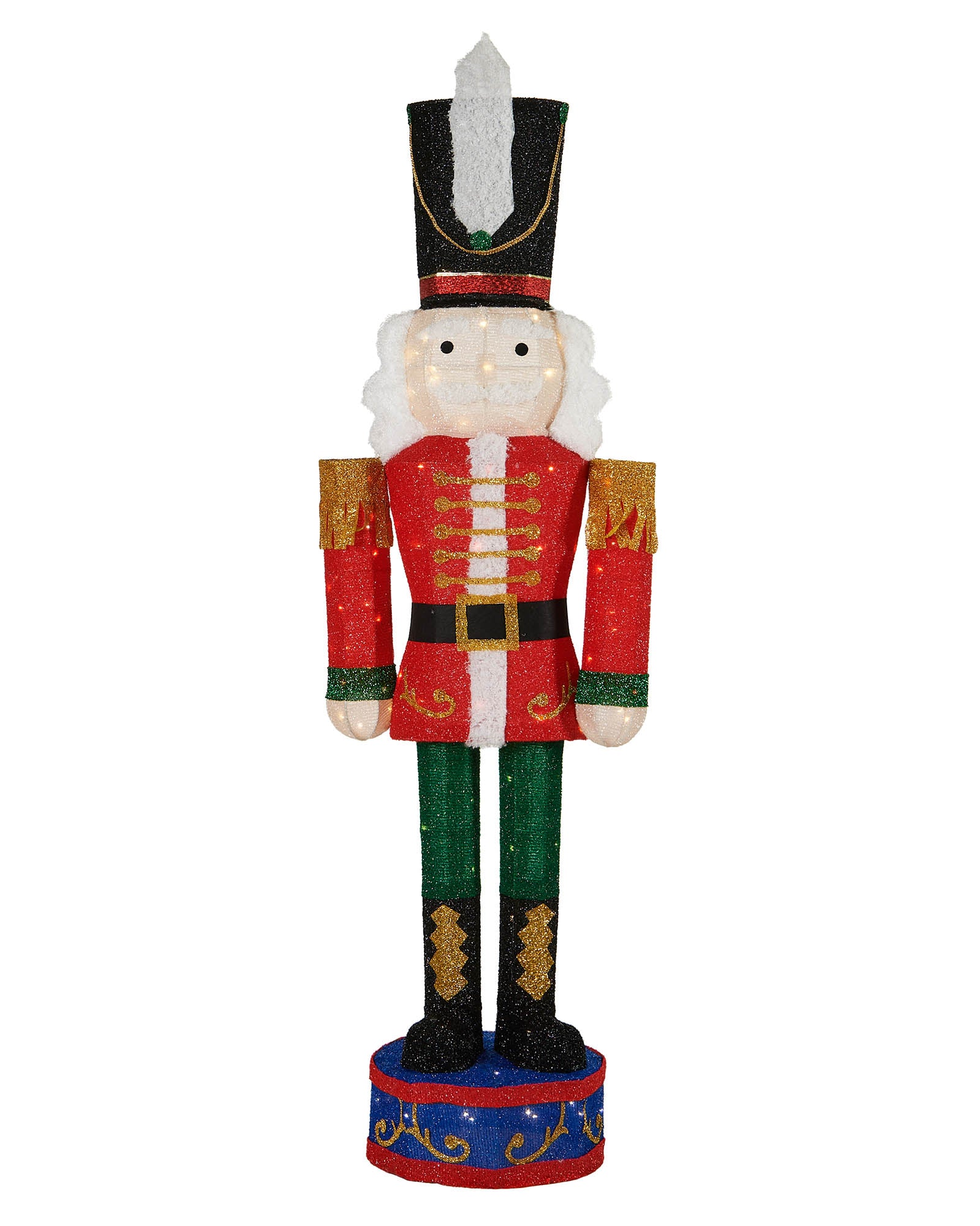 Pre-Lit 3D Nutcracker Silhouette, 165 cm