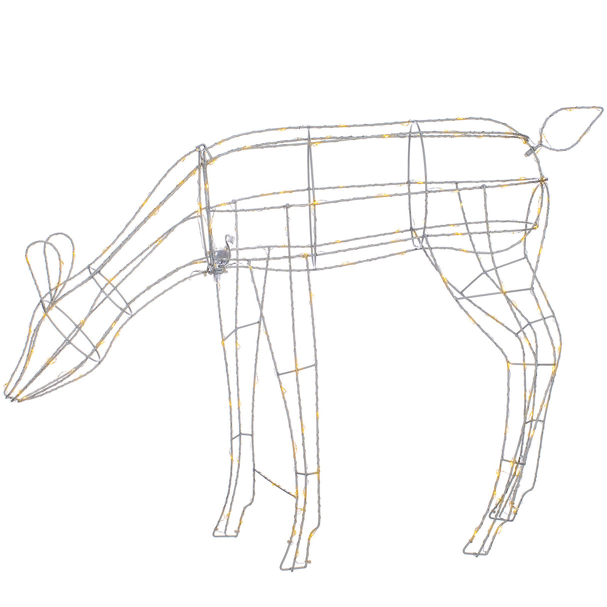 3D Grazing Reindeer Silhouette, 81 cm