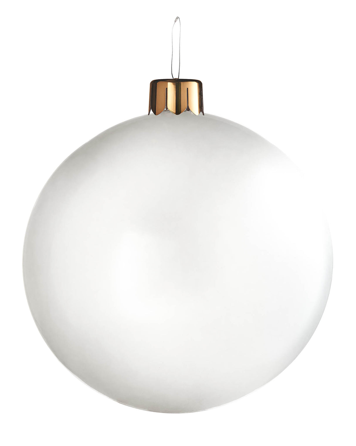 Inflatable Christmas Bauble, White, 66 cm