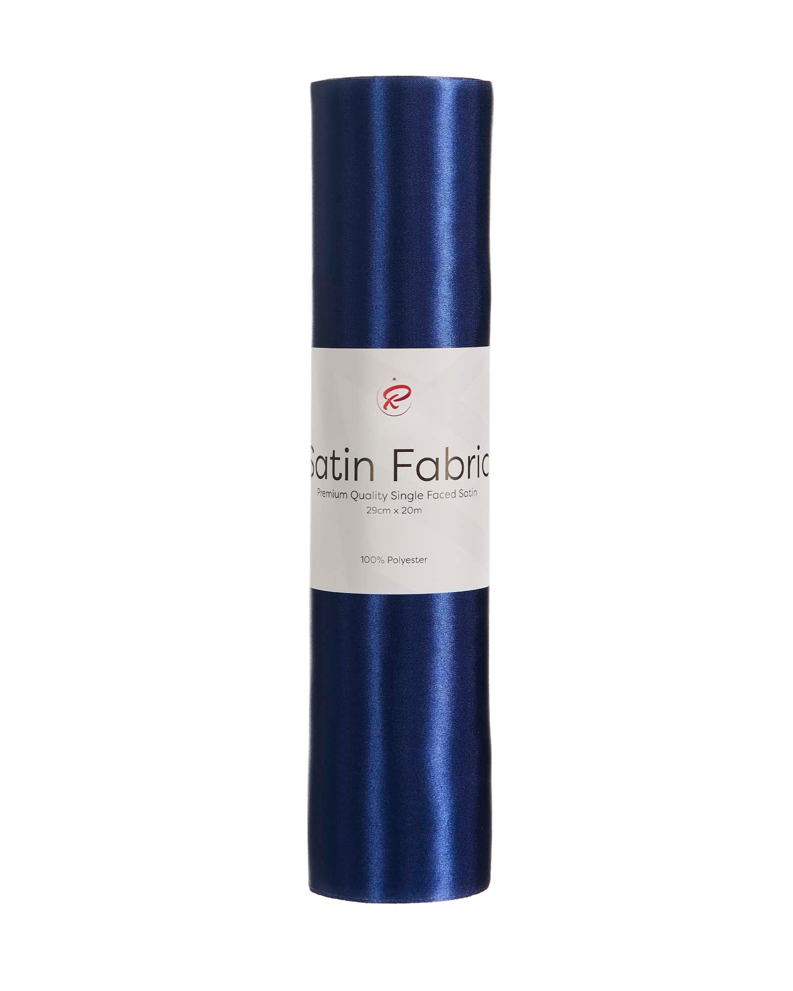 Navy Blue Satin Ribbon, 20 m