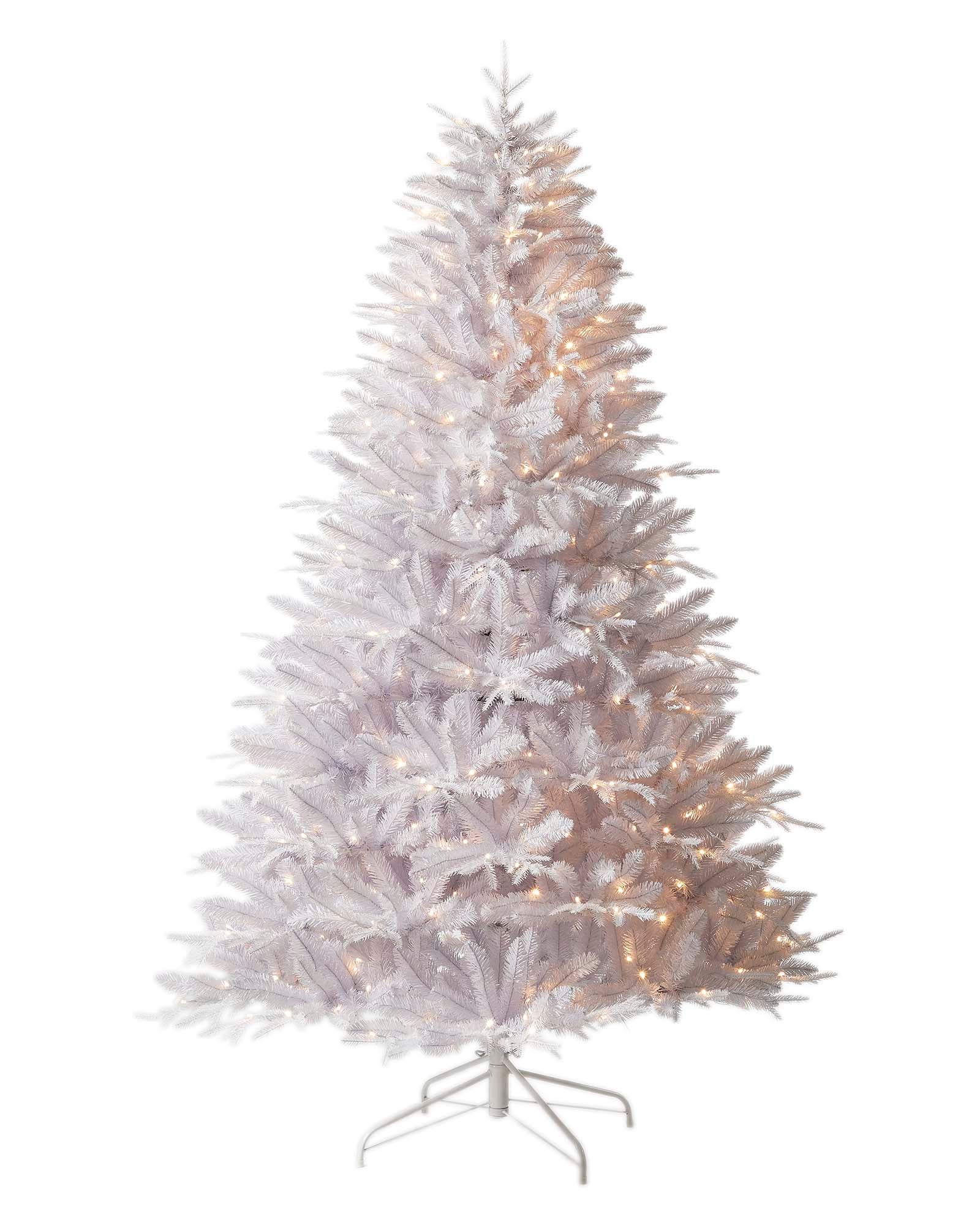 Pre-Lit Mixed Pine White Christmas Tree, 6 ft