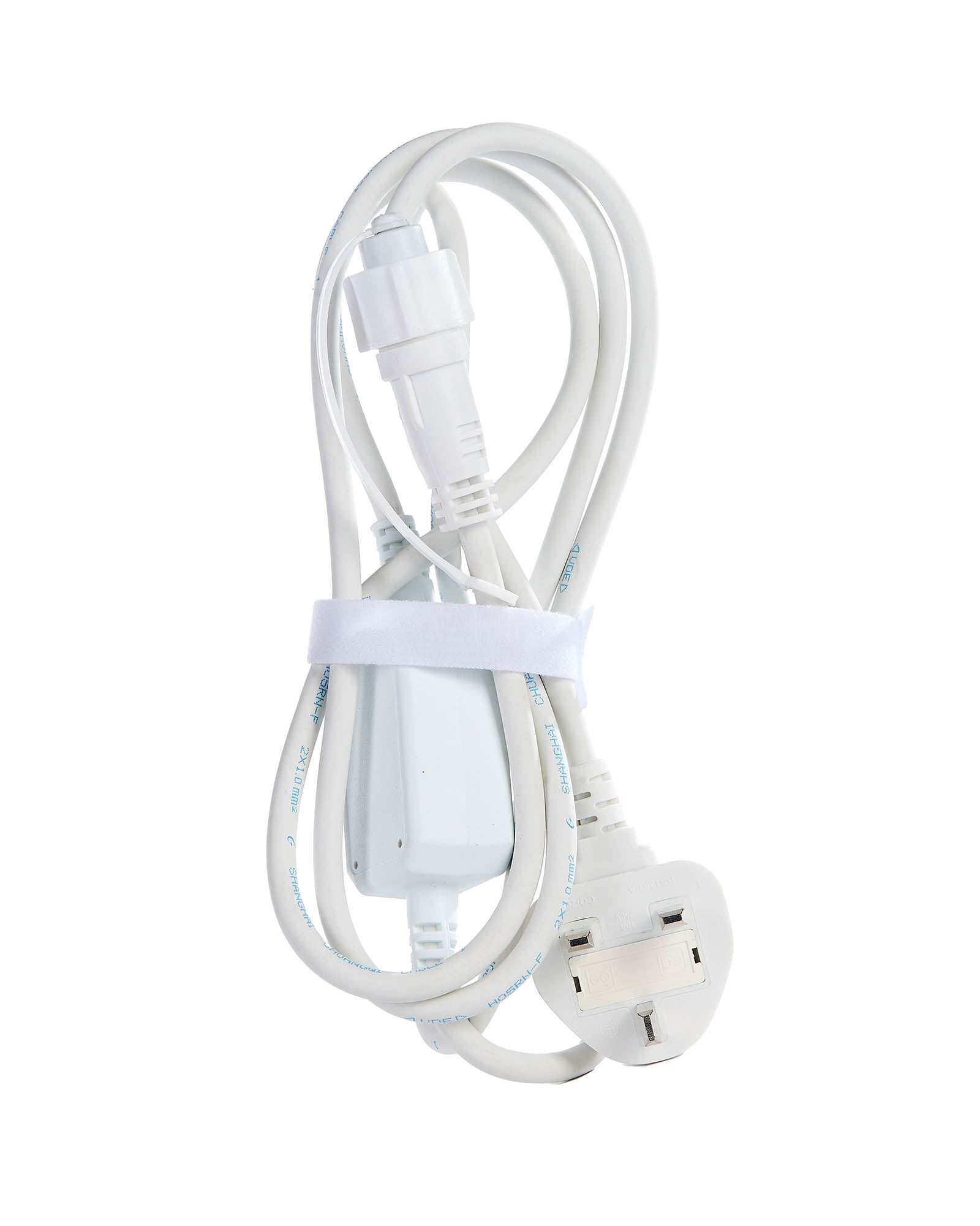 240v Pro Series  2m White Starter Cable - Powers up to 12,000 LEDs