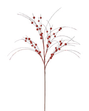 Glitter Berry Spray, Red, 80 cm