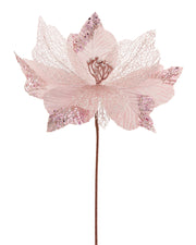 Pink Artificial Poinsettia Flower, 30 cm