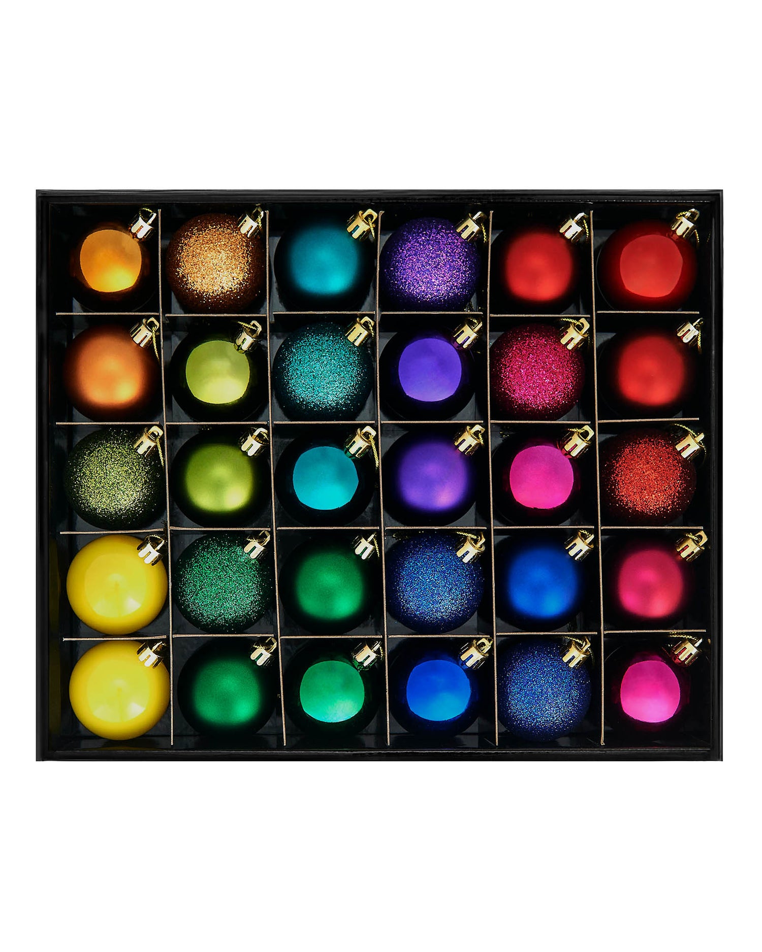 MultiColour Shatterproof Bauble, 50 Pack We R Christmas
