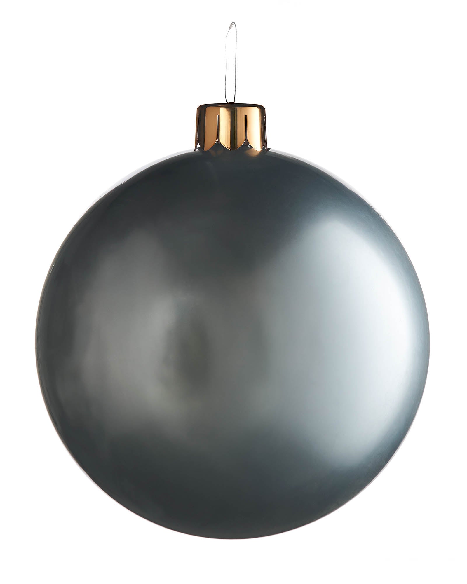 Inflatable Christmas Bauble, Silver, 66 cm