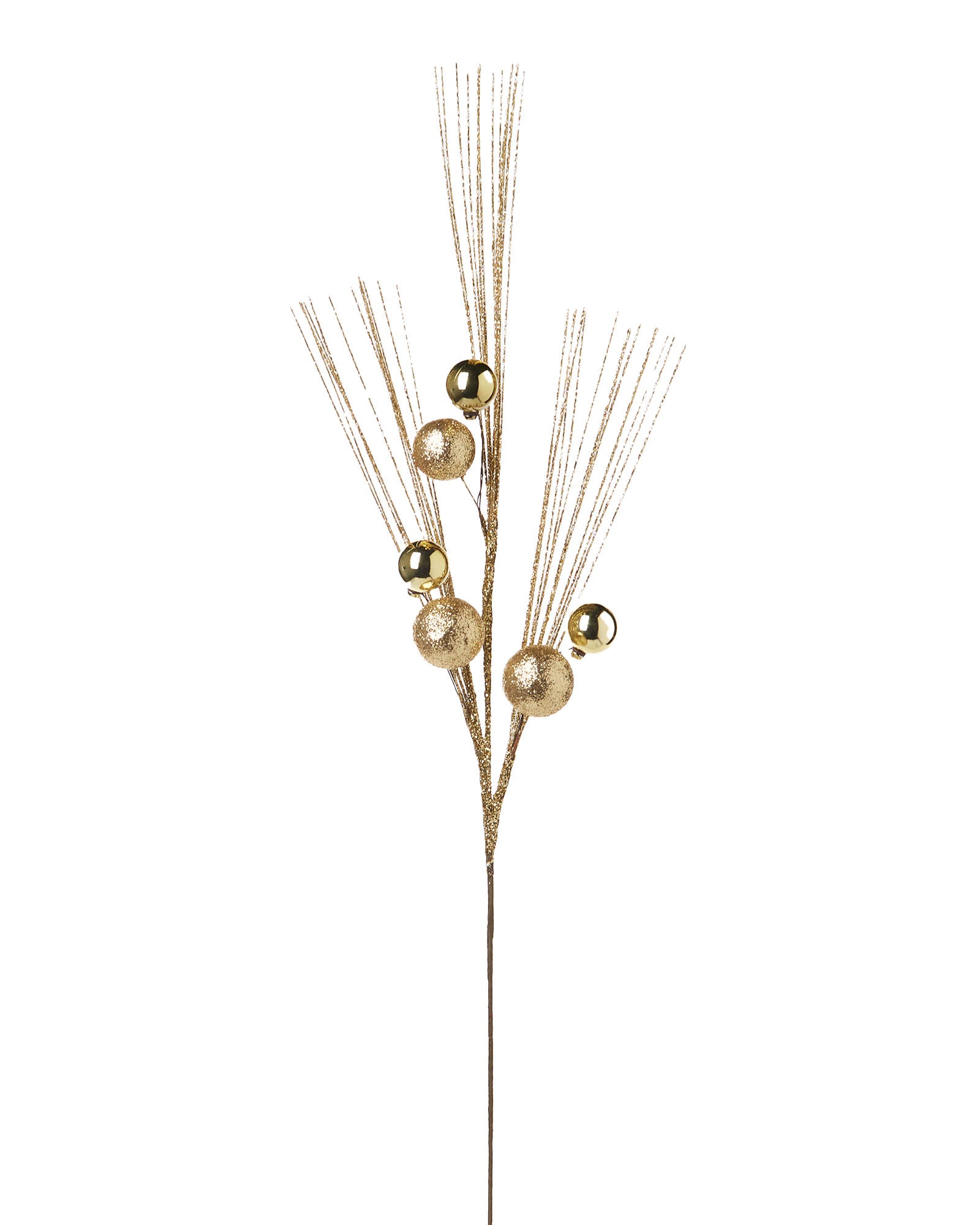 Glitter Bauble Spray, Gold, 72 cm