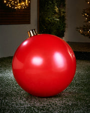 Red Inflatable Christmas Bauble, 66 cm
