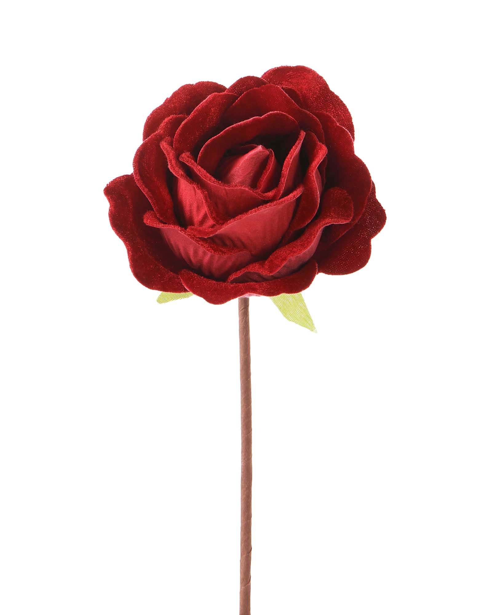 12 Red Artificial Roses, 10 cm