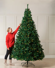 Pre-Lit Mixed Pine Christmas Tree, 9 ft
