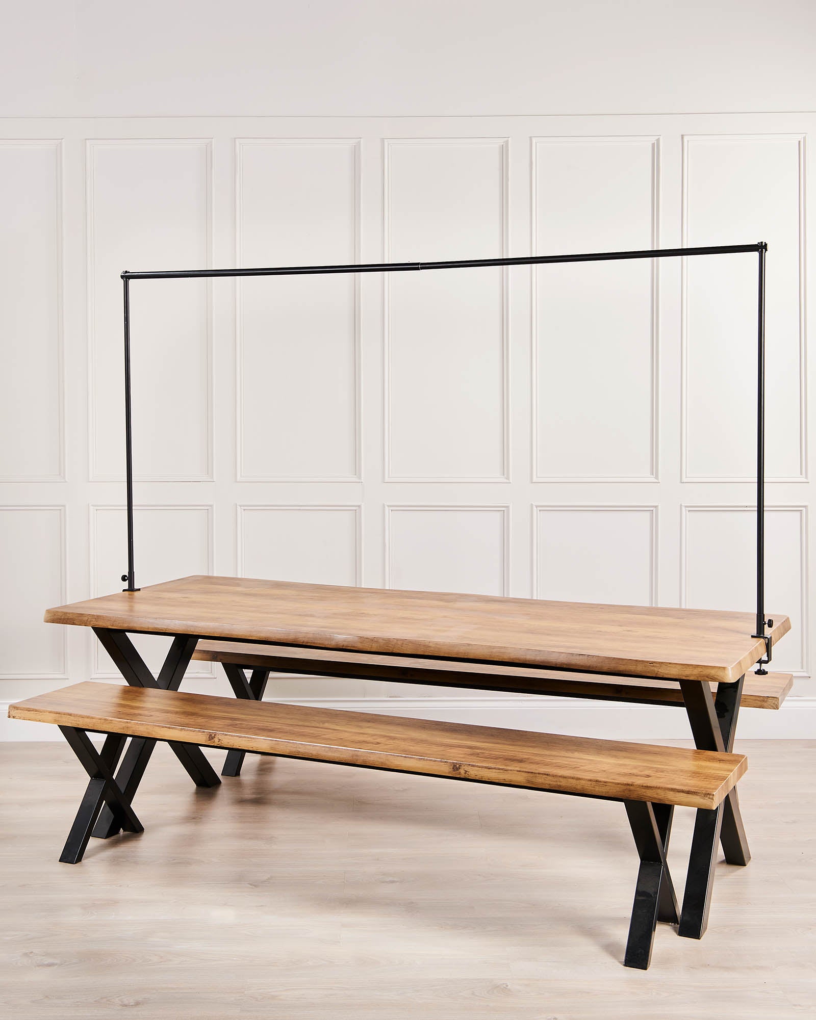Extendable Over Table Display Bar