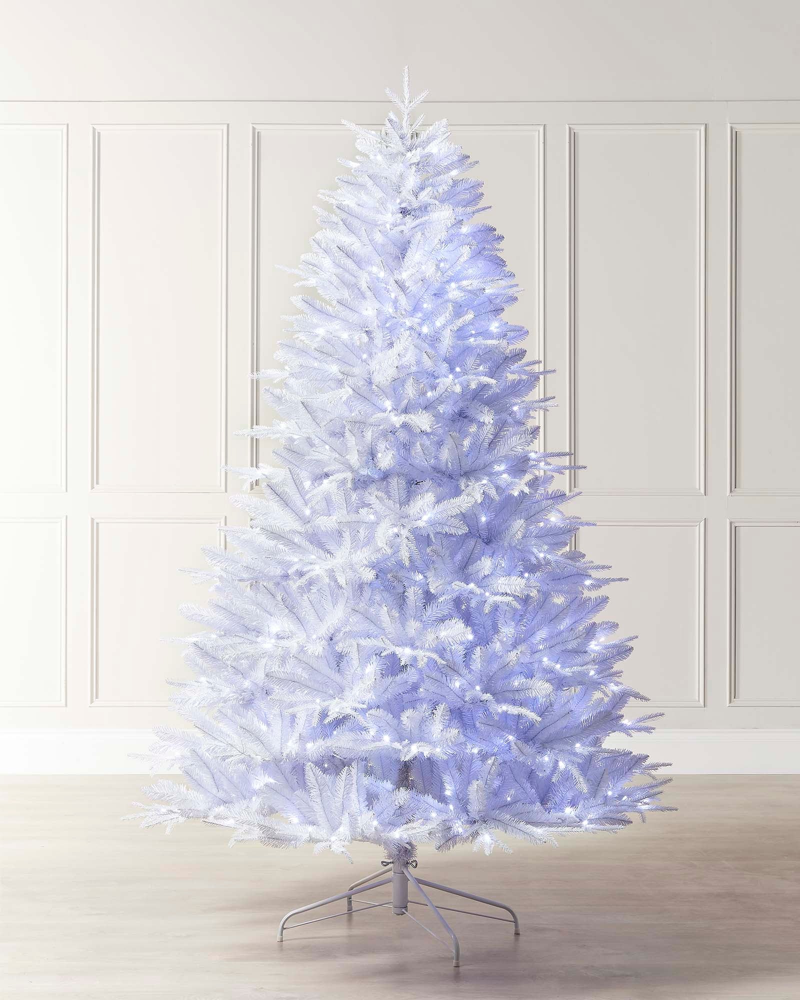 Pre-Lit Mixed Pine White Christmas Tree, 12 ft