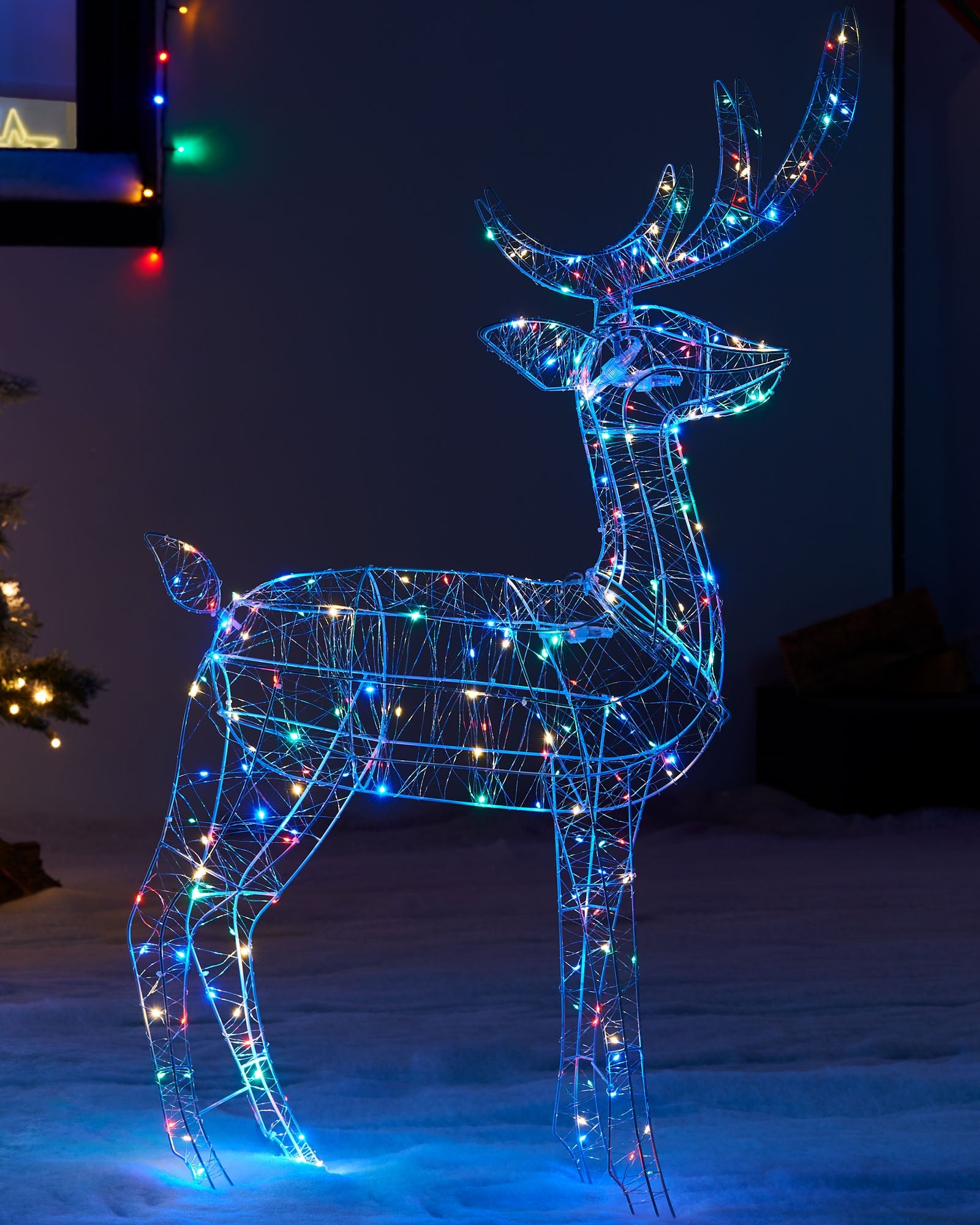 3D Standing Stag Silhouette, 110 cm