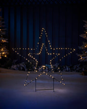 Pre-Lit Star Stake Light Silhouette, 85 cm