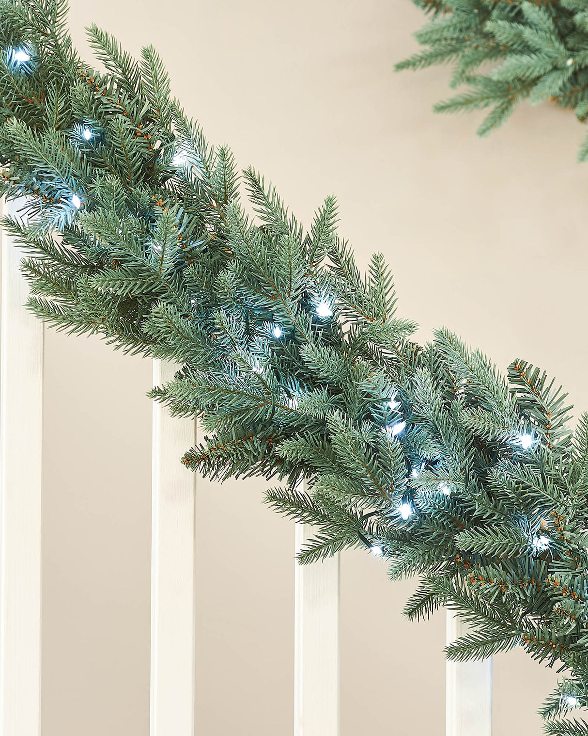 Pre-Lit Blue Mixed Pine Garland, 9 ft