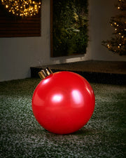 Red Inflatable Christmas Bauble, 45 cm