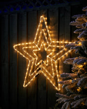 Pre-Lit Flashing Star, Silhouette, 72 cm