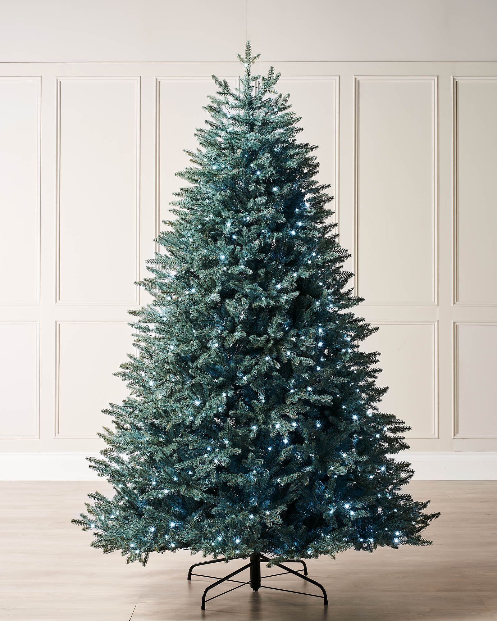Pre-Lit Mixed Pine Blue Christmas Tree, Dual LED