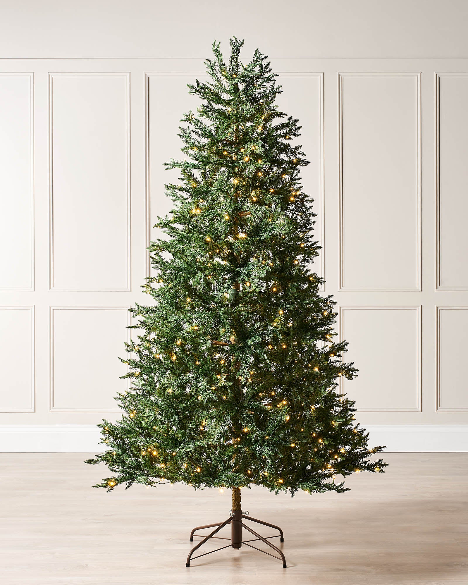 Pre-Lit Mixed Pine Natural Bark Christmas Tree