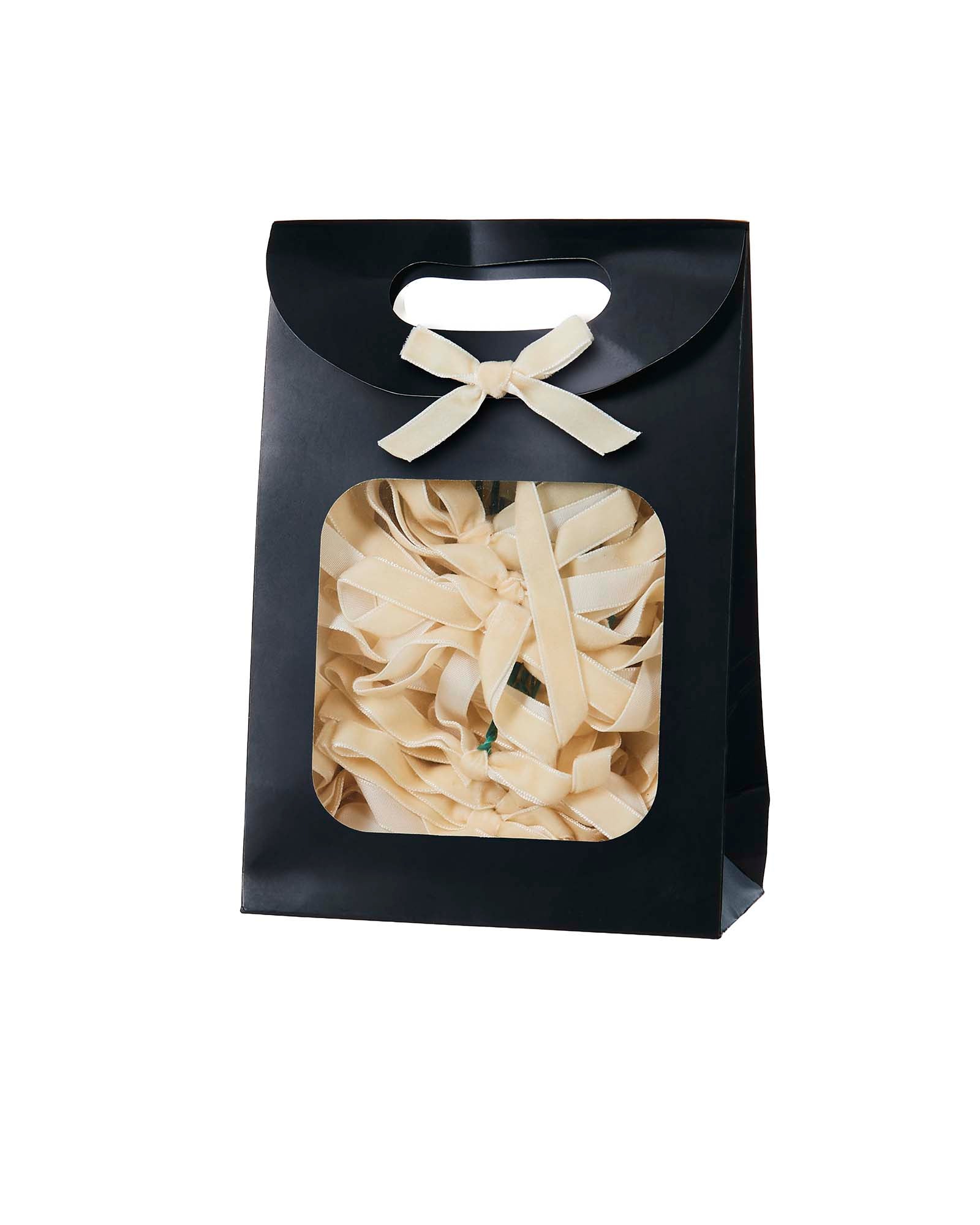 Set of 20 Velvet Bows, Latte, 13 cm