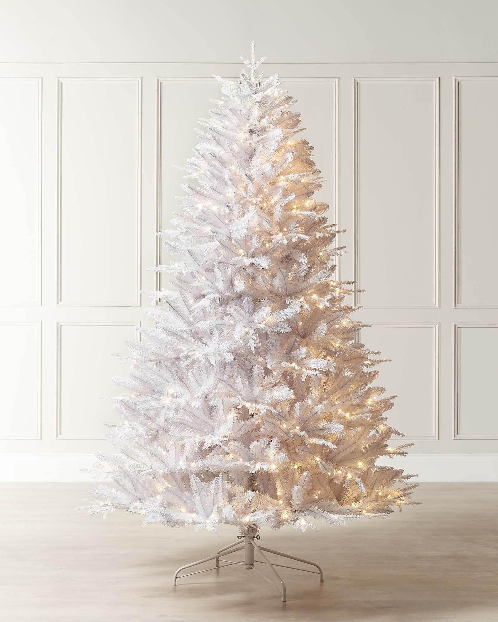 Pre-Lit Mixed Pine White Christmas Tree, 12 ft