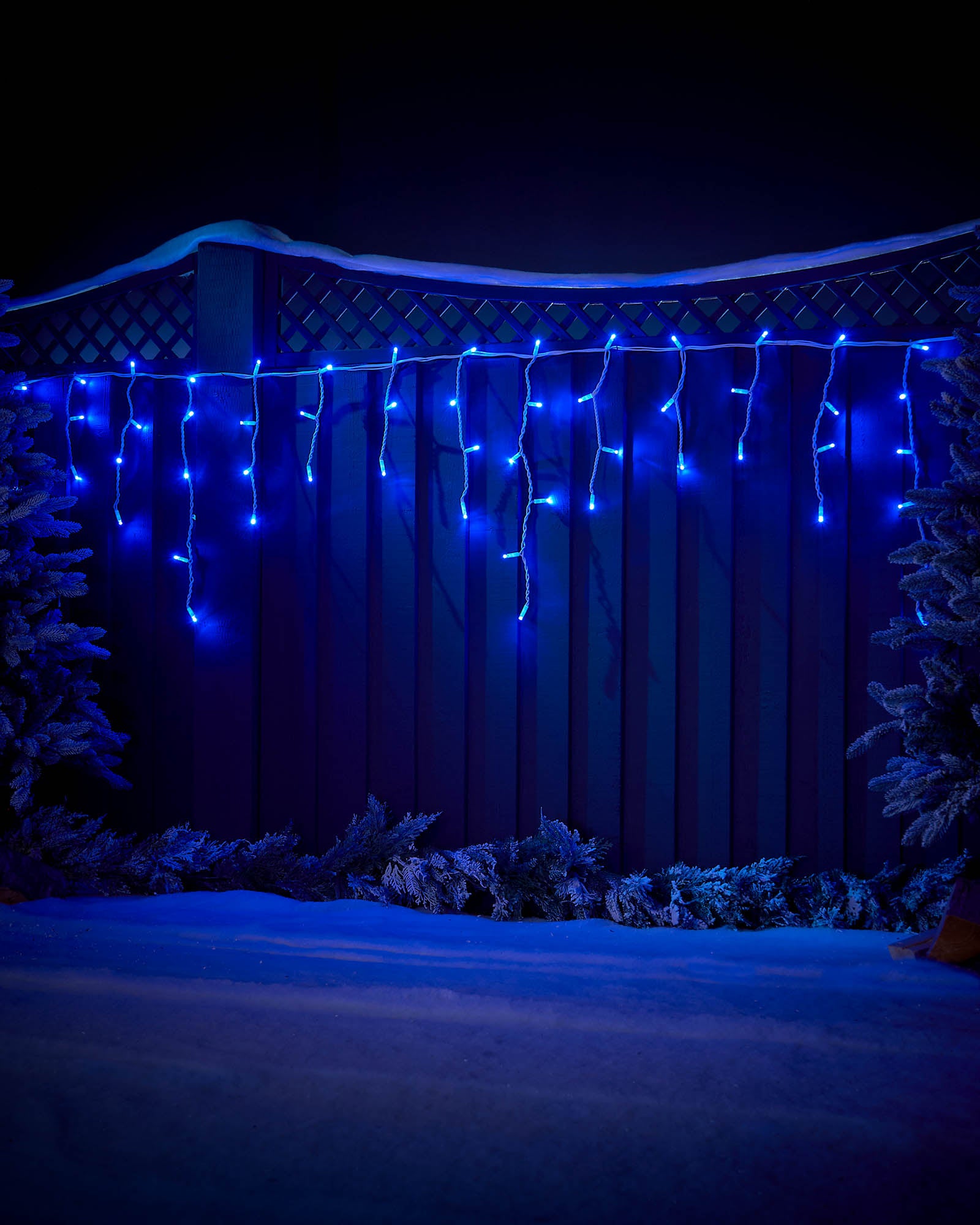Pro Series Connectable Icicle Lights, Blue