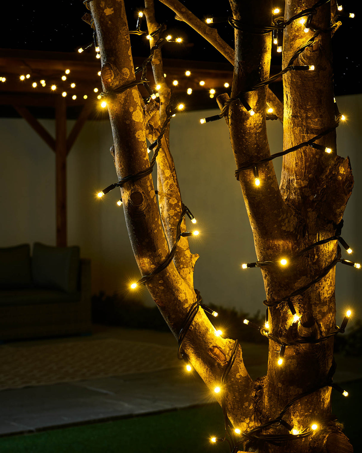 LINK PRO LED String Lights, Black Cable, Gold