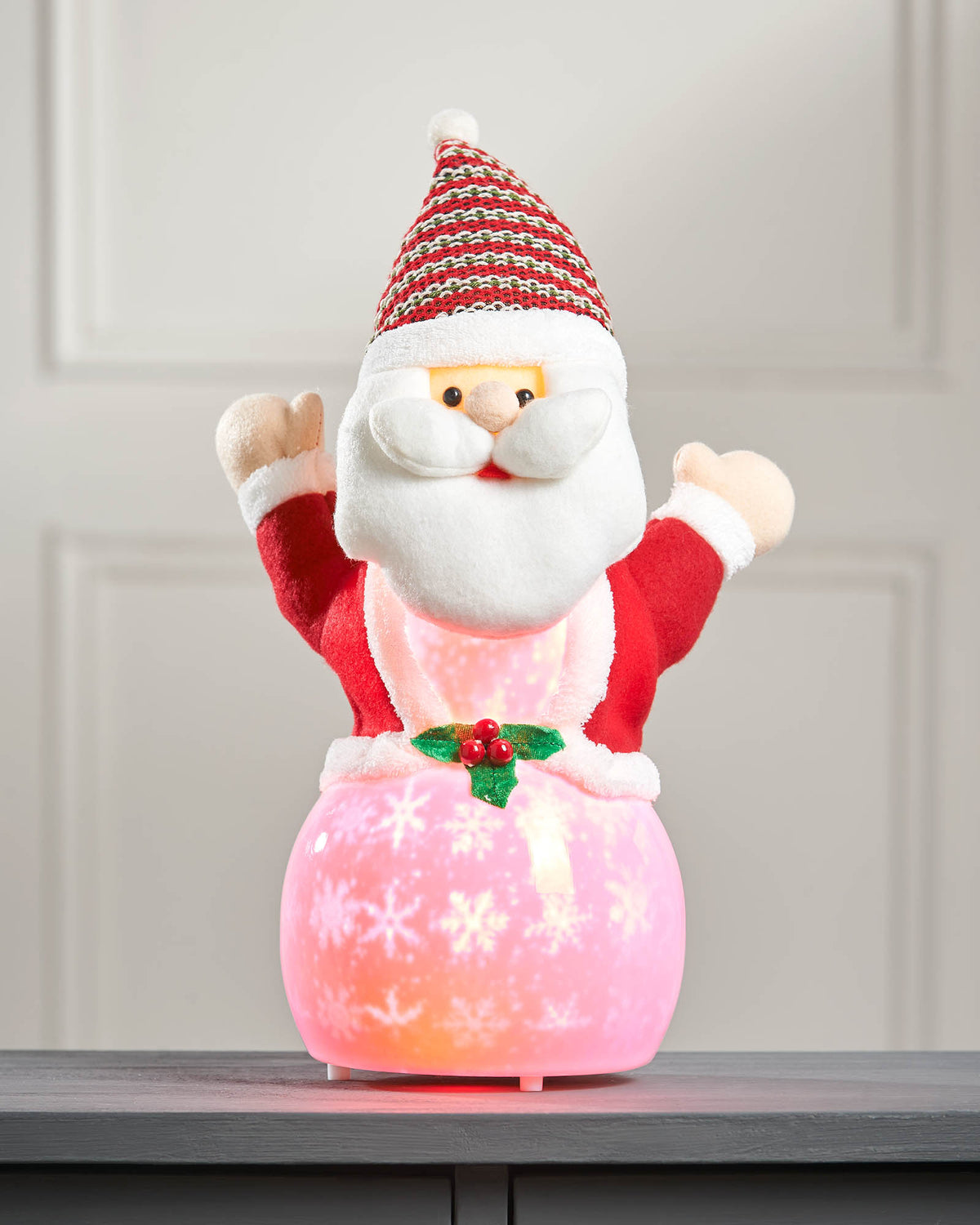 Musical Animated Santa Figurine, 35 cm