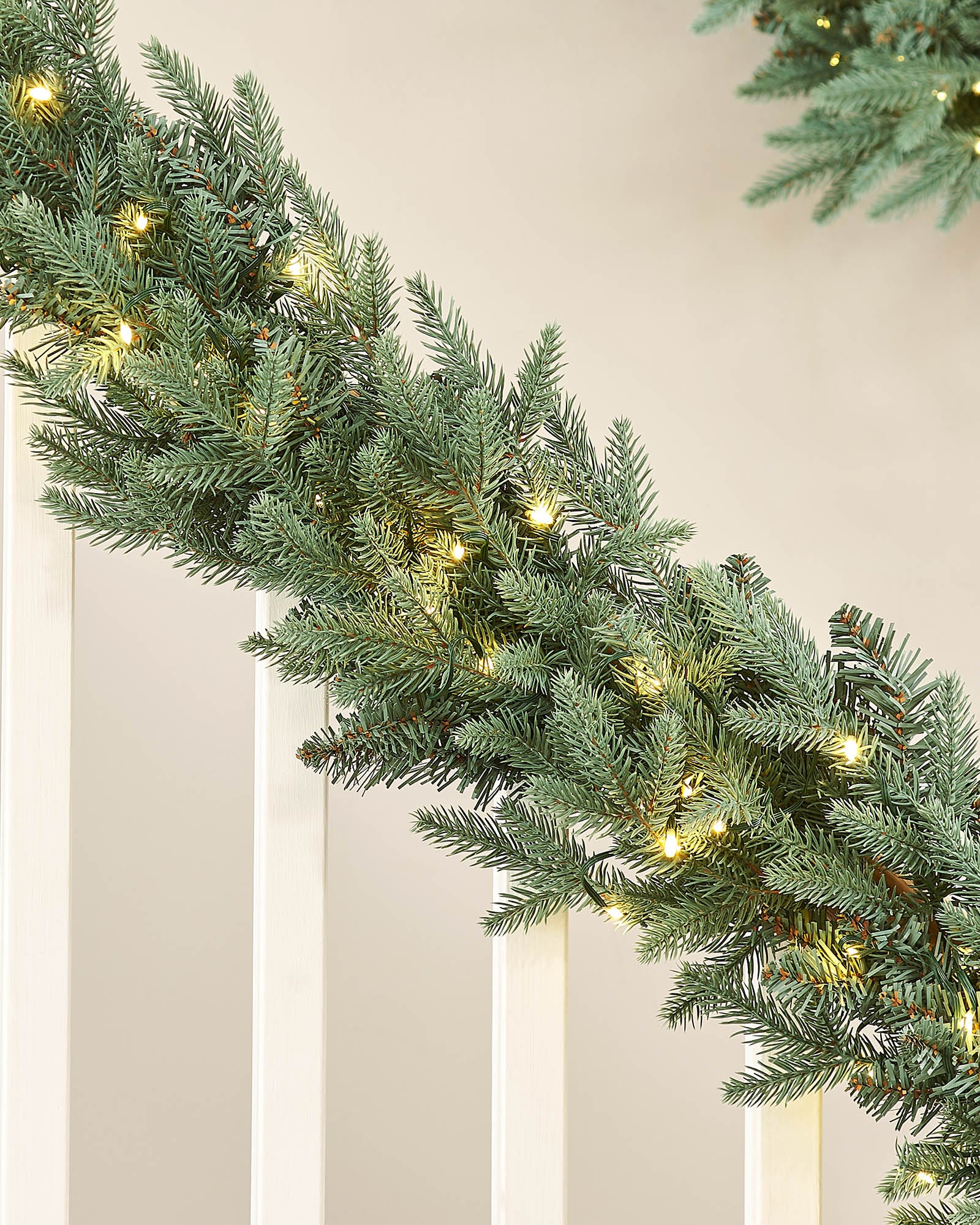 Pre-Lit Blue Mixed Pine Garland, 9 ft