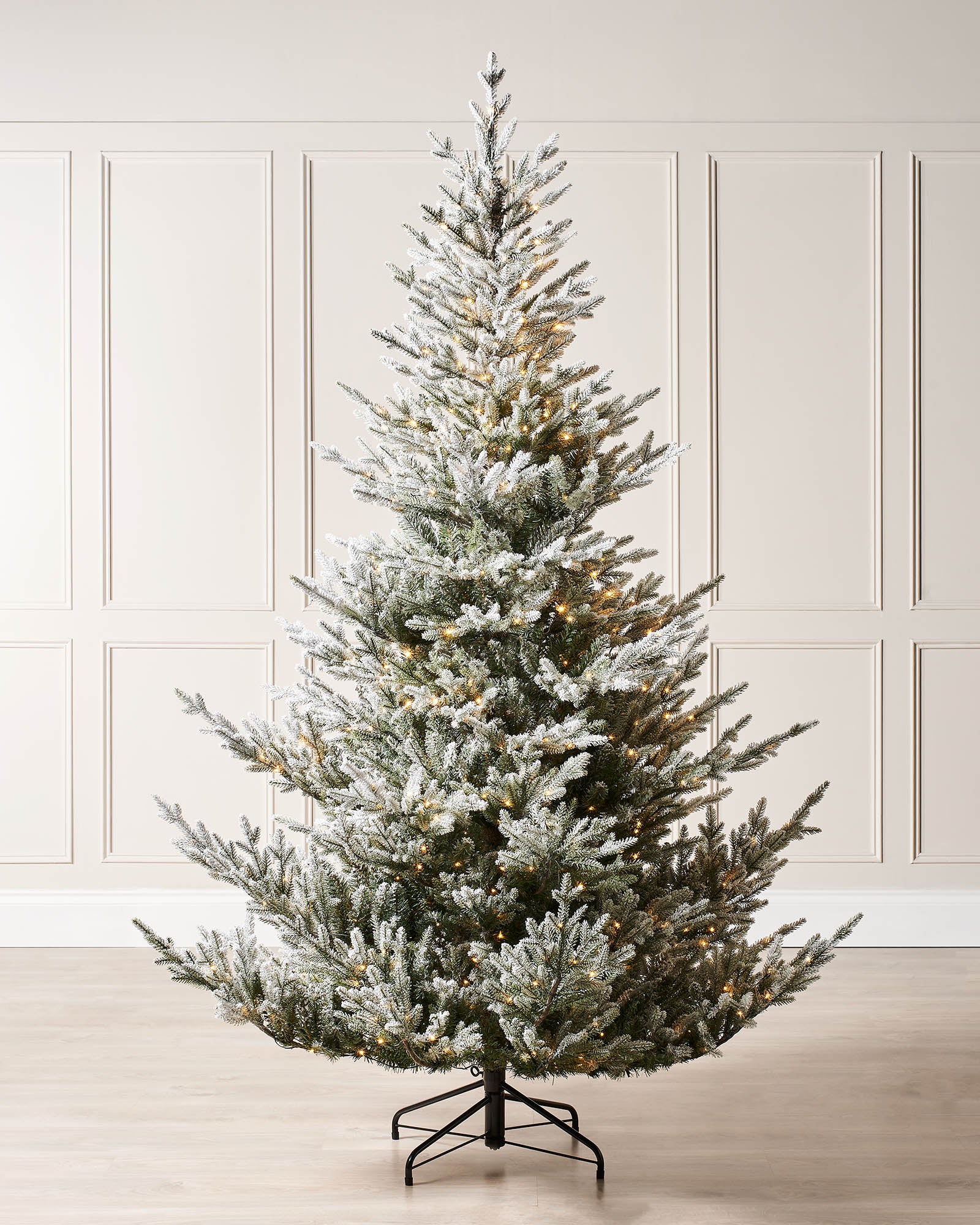 Pre-Lit Snow Flocked Douglas Fir Christmas Tree