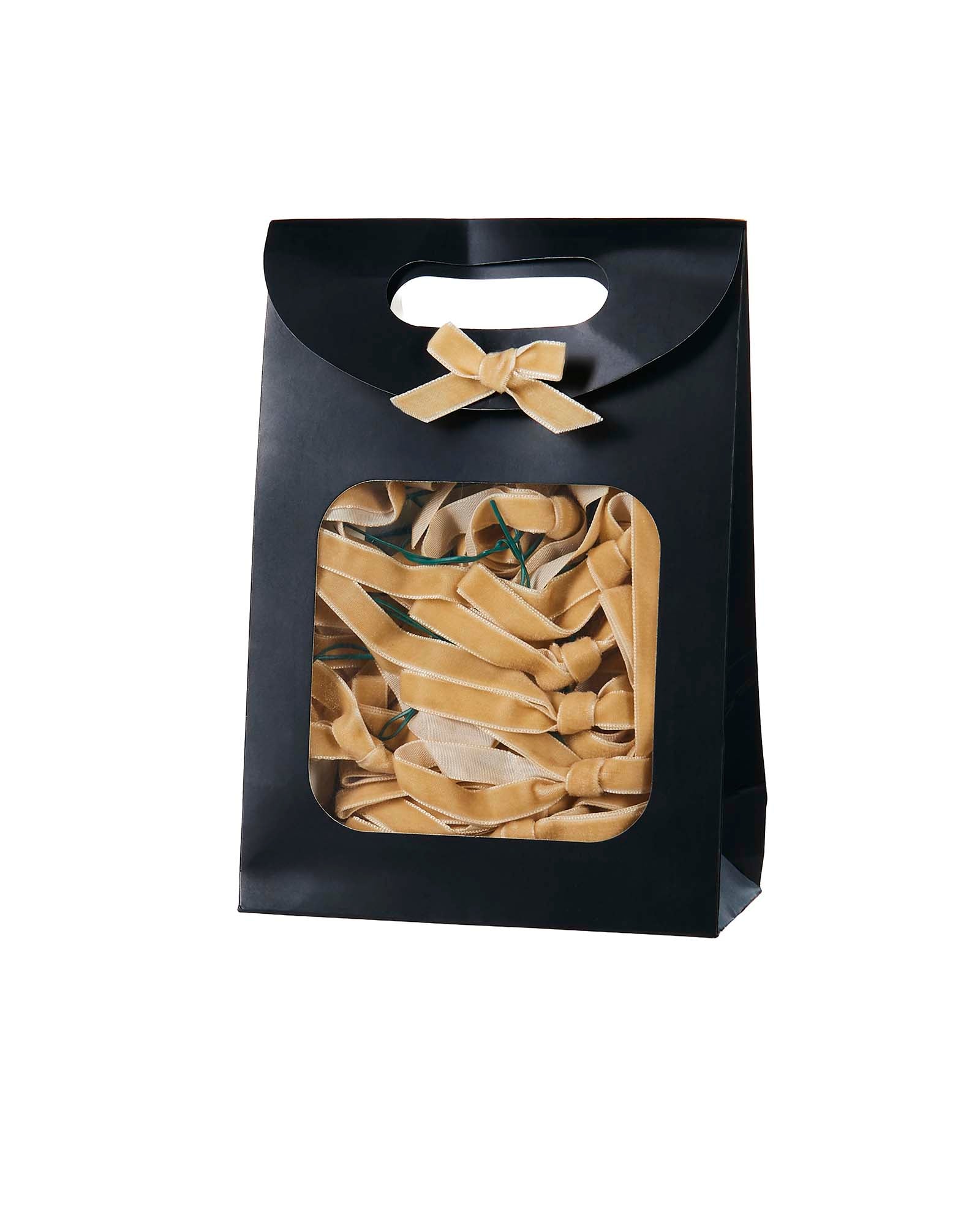 Set of 20 Velvet Bows, Gold, 13 cm