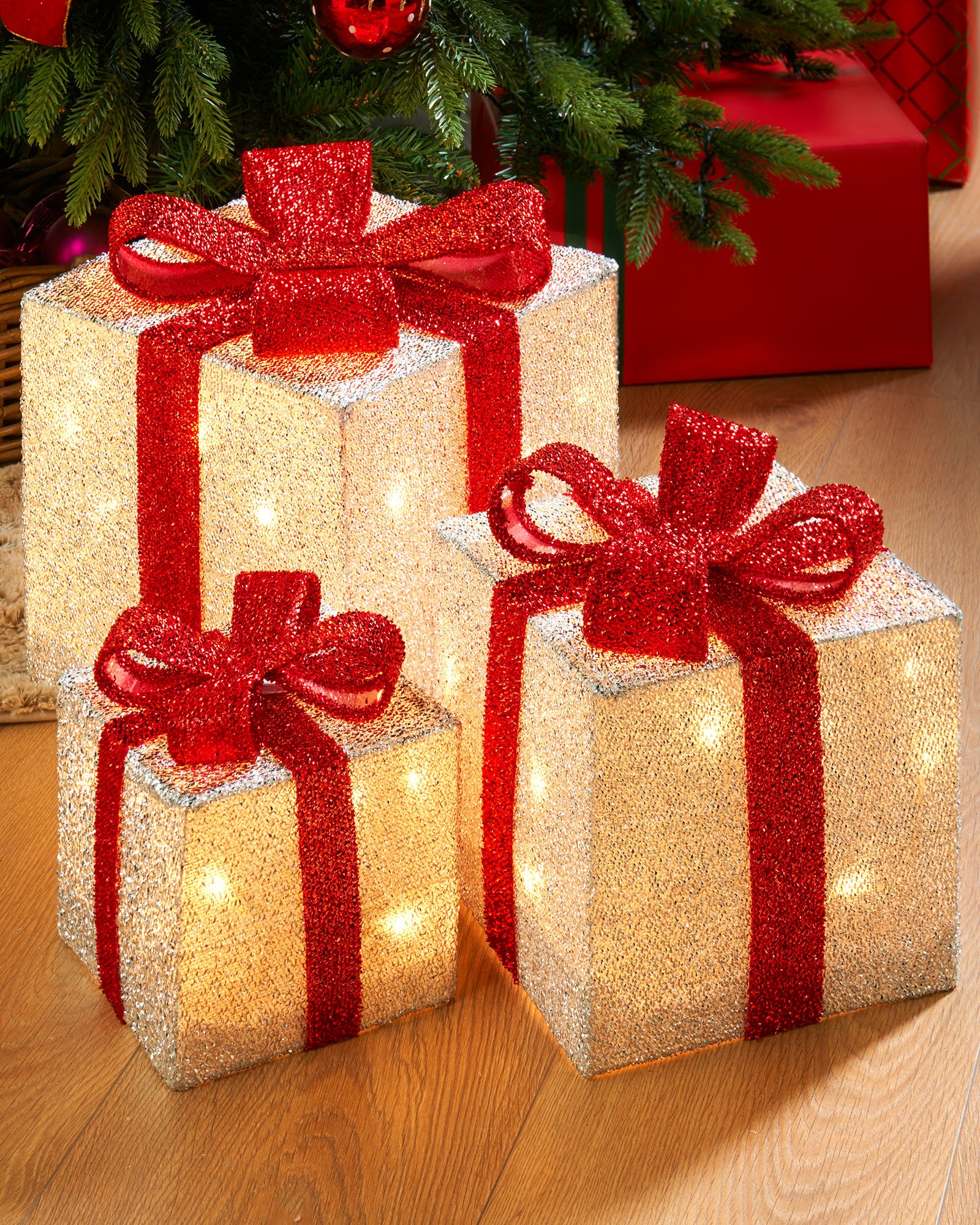 Homemade Gift Box Decoration for Christmas Stock Photo - Image of craft,  idea: 100468010