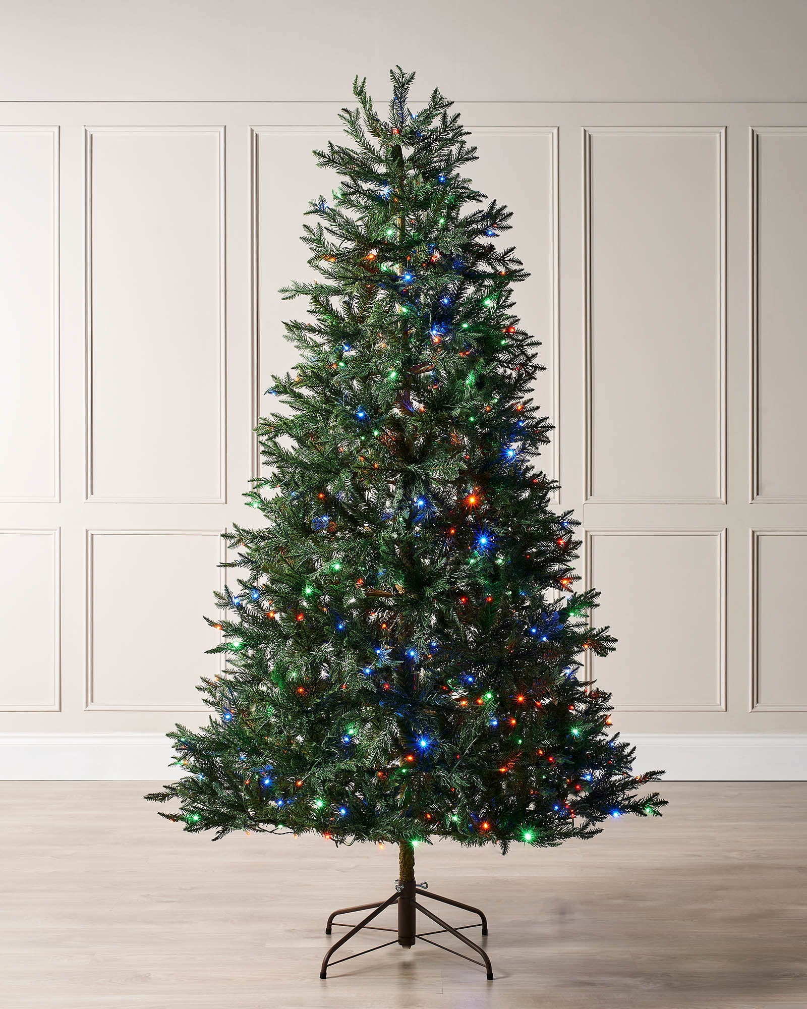 Pre-Lit Mixed Pine Natural Bark Christmas Tree