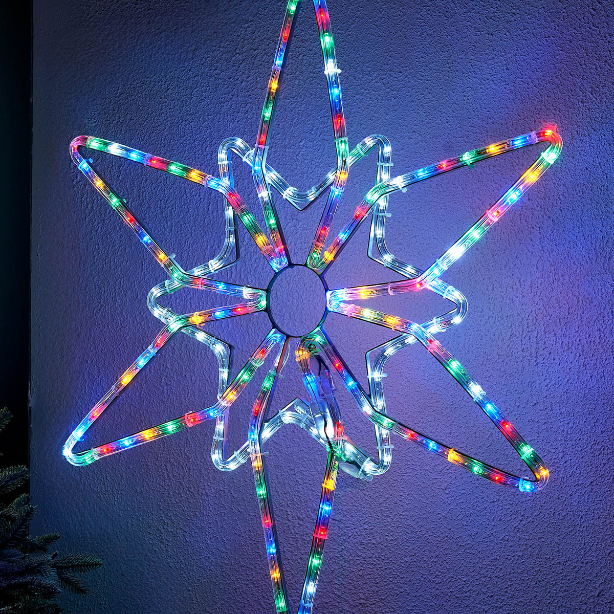 Pre-Lit Northern Star Rope Light Silhouette, Multi-Colour, 64 cm – We R ...