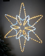 Pre-Lit Northern Star, Warm & Bright White, Silhouette 64 cm