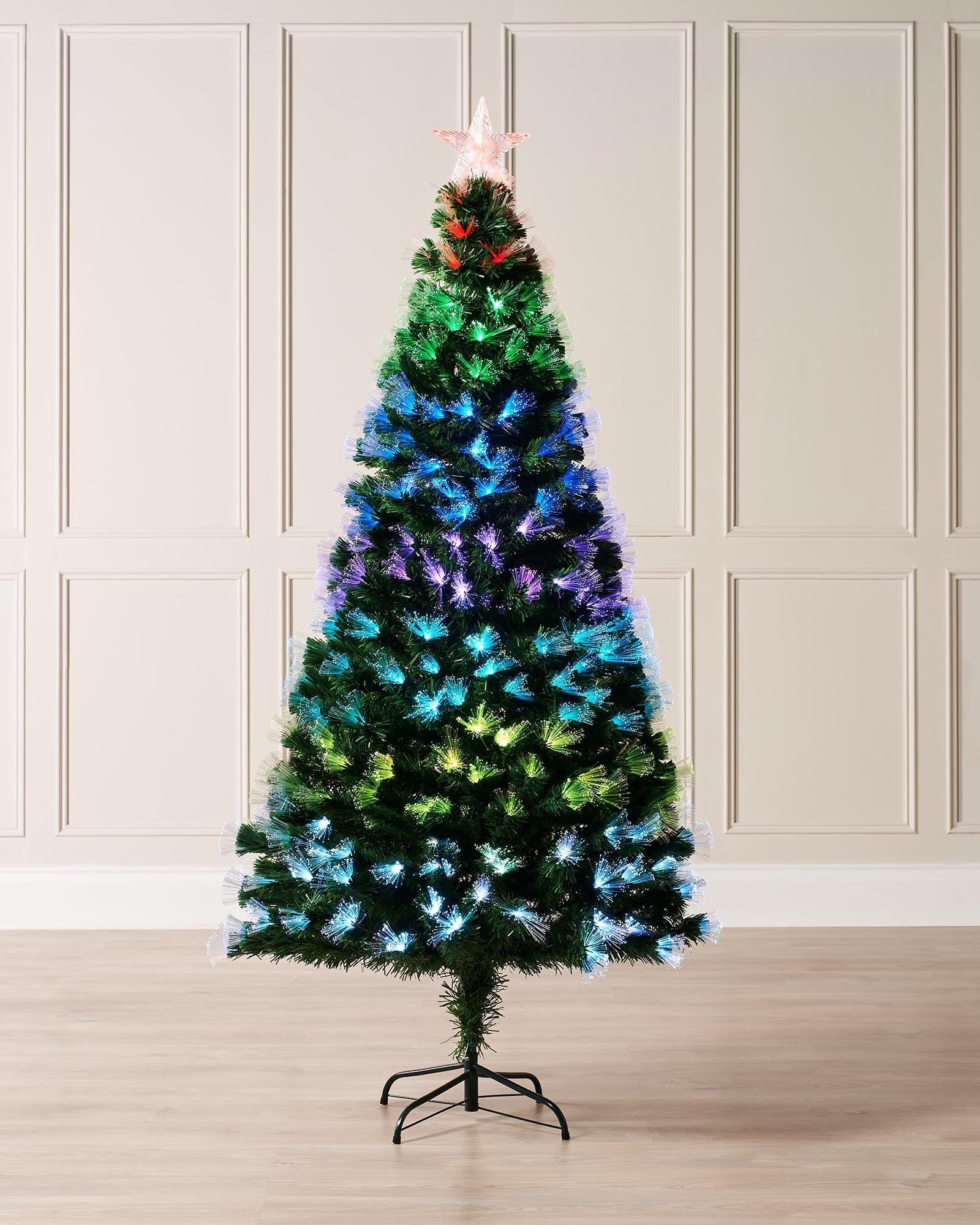 Pre-Lit Colour Changing Fibre Optic Christmas Tree