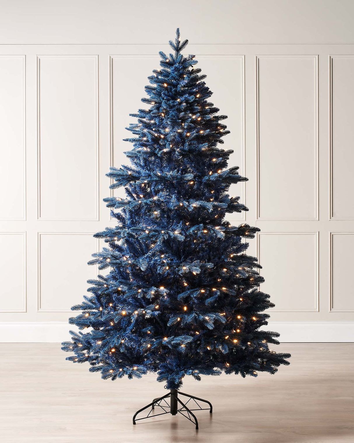 Pre-Lit Sapphire Blue Christmas Tree, 5 ft