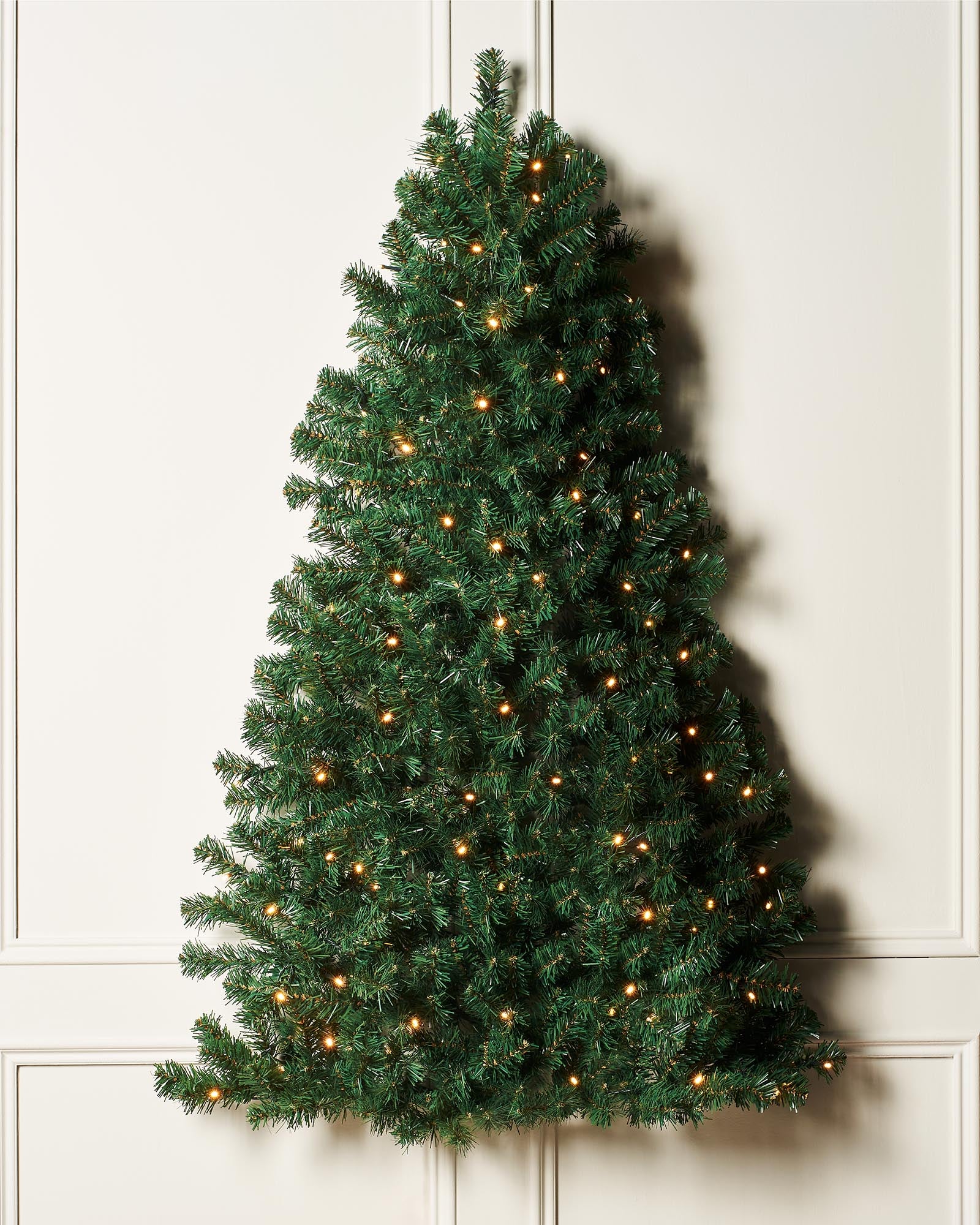 Pre-Lit Green Wall Mounted Christmas Tree