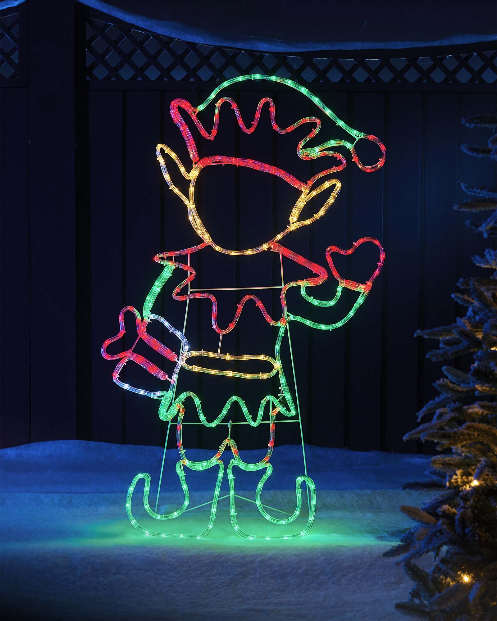 2D Elf Rope Light Silhouette, 1 m