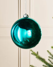 Oversized Teal Gloss Shatterproof Baubles