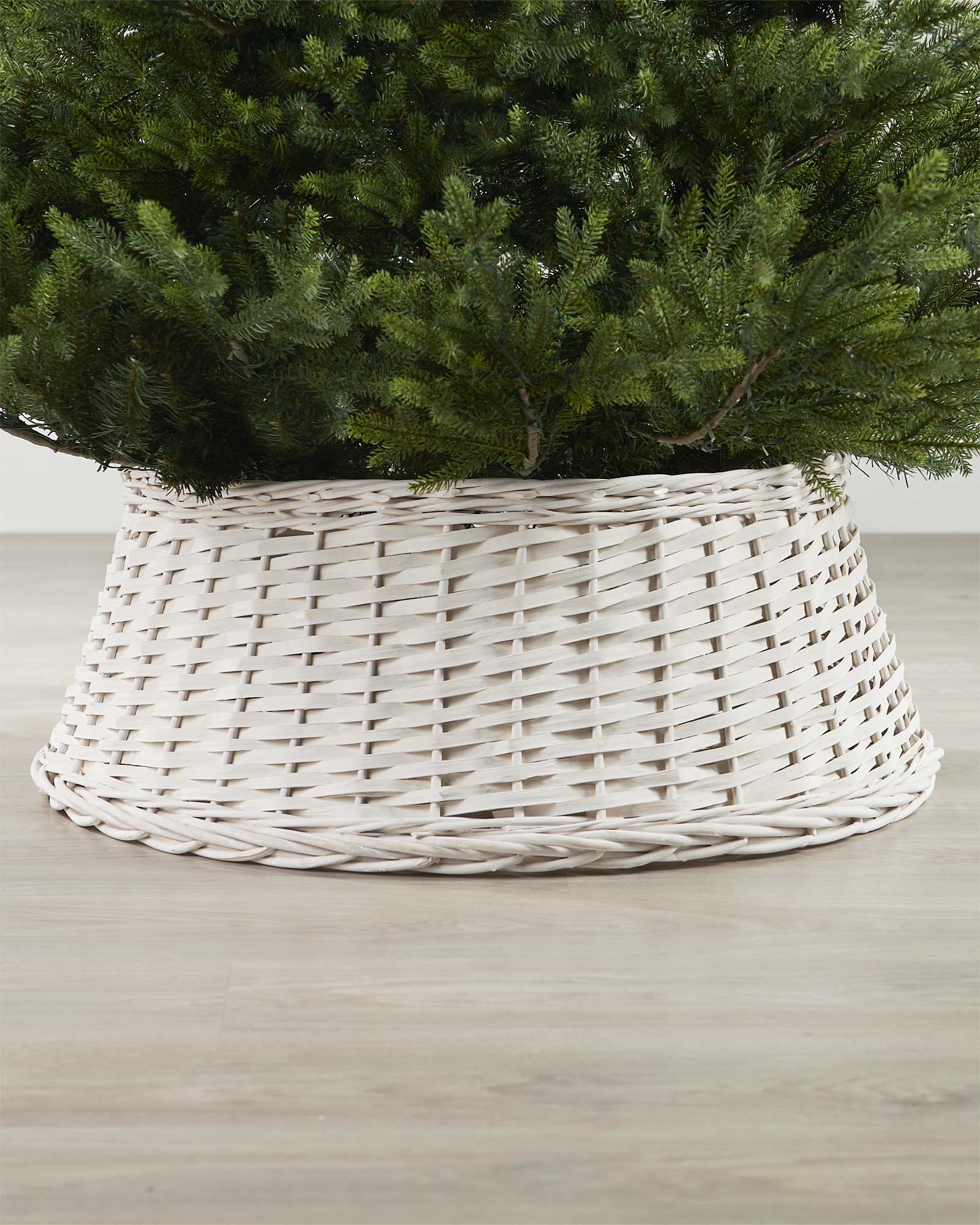 Wicker Tree Collar, Cream