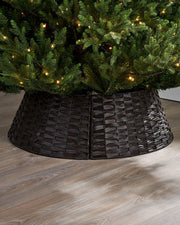 Rattan Tree Collar, Dark Brown, 65 cm