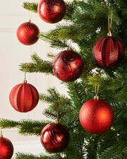 16 Shatterproof Baubles, 8 cm